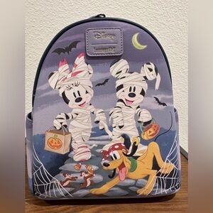 NWT Disney Loungefly Mickey & Friends Mummy Halloween Mini Backpack